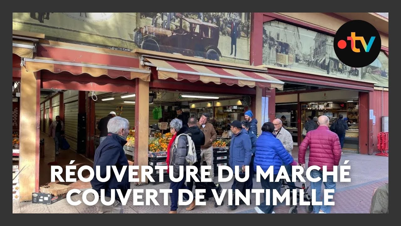 Réouverture du marché couvert de Vintimille en Italie