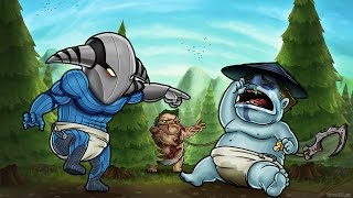 Dota 2 Funny Clips of the Month - Pudge Hooks Shackled Earthshaker March 2015