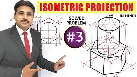 ISOMETRIC PROJECTION IN ENGINEERING DRAWING IN HINDI (Part-3) @TIKLESACADEMYOFMATHS
