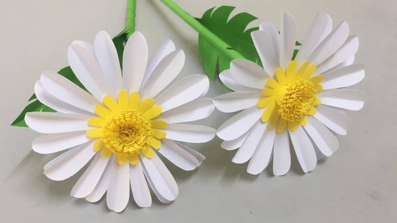 How to Make Beautiful Paper Flower - Making Paper Flowers Step by Step -  DIY Paper Flowers 