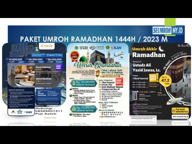 Program Umroh Ramadhan 1444 H / 2023 M