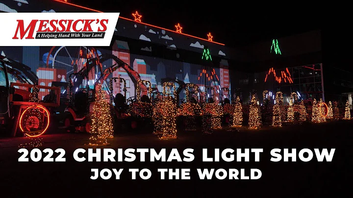 Messick's 2022 Christmas Light Show - Joy to the World