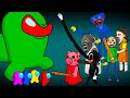 Giant Green Among Us vs Squid Game, Huggy,Cartoon Cat, Granny, Piggy in Mario Game! Zombie Animation