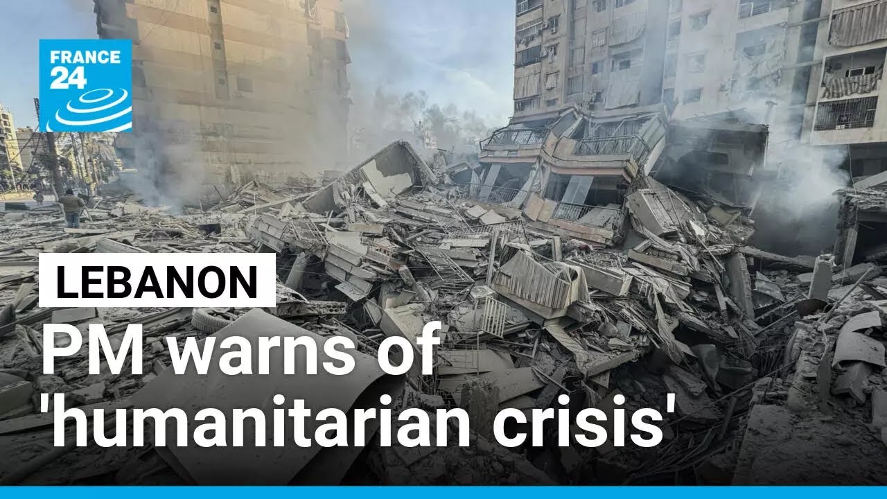 Israeli airstrikes pound Lebanon, displacing hundreds of thousands • FRANCE 24 English