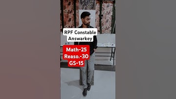 RPF constable answer key 🗝️😭#constable #rpfconstable #rpf #railway