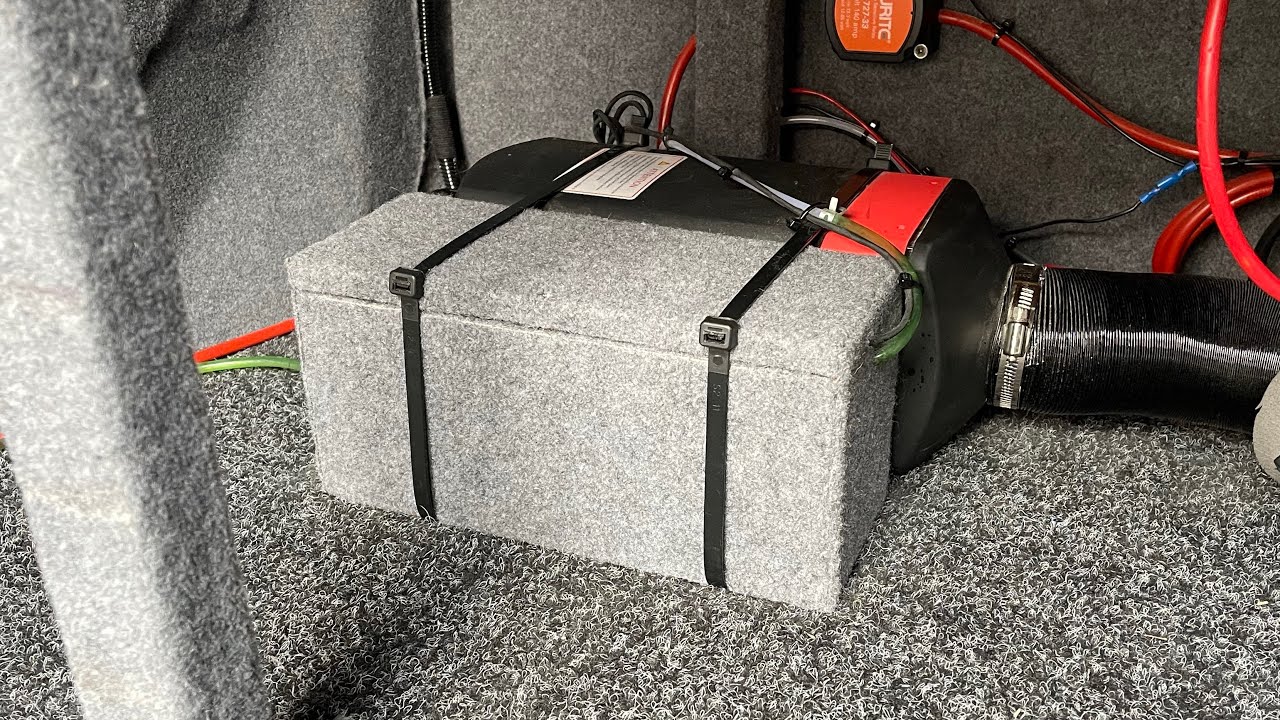 Silence your diesel heater pump with a small soundproof box 