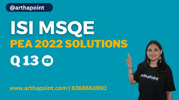 ISI PEA MSQE 2022 Past Year Solutions | ISI MSQE PEA Past Year Solutions | ISI MSQE PEB Solutions