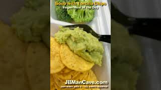 SOUP with TORTILLA CHIPS Like My Meal? VEGAN FOOD JBManCave.com #Shorts