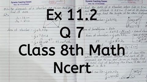 Ex 11.2, Q 7, Chapter 11, Mensuration, Class 8 Math