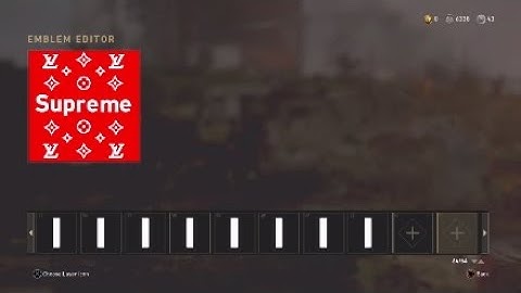 COD WW2 Emblem Tutorial - Supreme x Louis Vuitton design