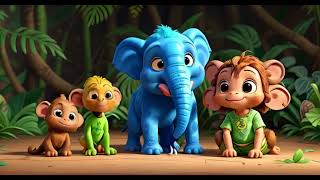 In The Heart Of Jungle Elephants Playing | Kids Loves Elephants | #dreamfun