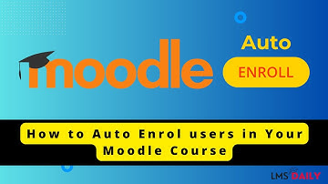 Moodle Teachers - How to Auto enroll users in Moodle course #moodle #elearning #education #edtech