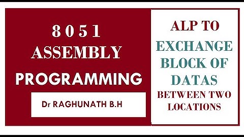 #BECL456A  8051 ALP to exchange block of 5 data between two Internal RAM locations  30h and 40h