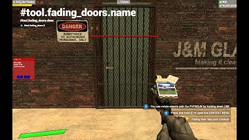 Gmod RP Tutorial 1 | A Simple Fading Door |