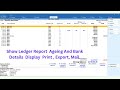 Ledger Report With Ageing & Bank Details