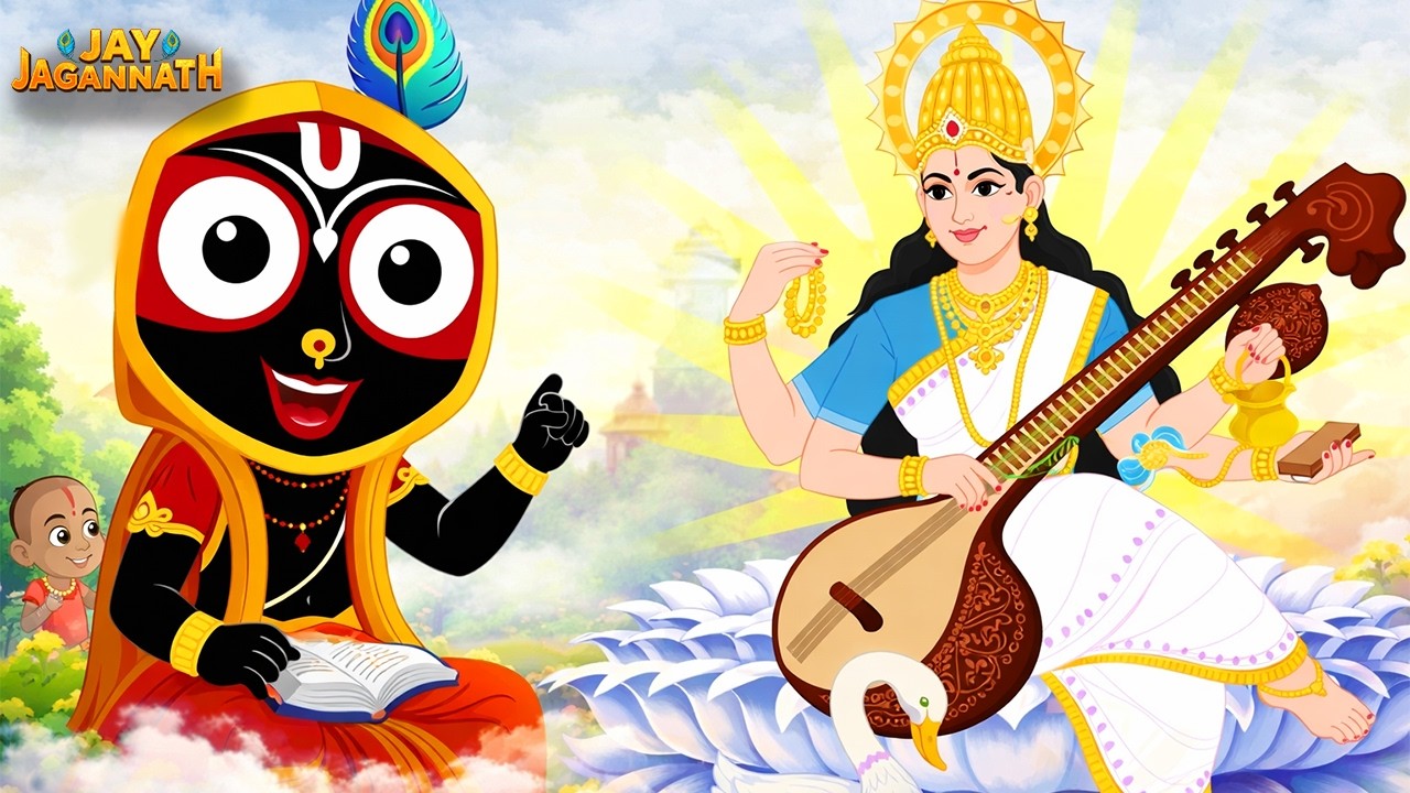 ज्ञान की देवी माँ सरस्वती का जन्म कैसे हुआ?| New Special Episode | Jay Jagannath| Jagannath cartoon