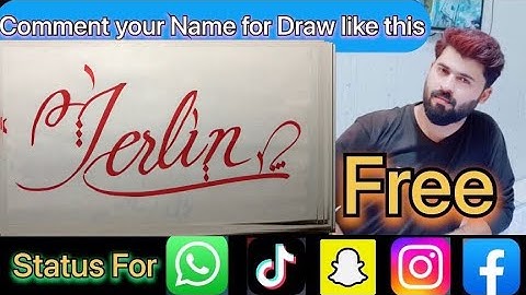 Jerlin Name Signature Calligraphy Status Short Video  | #howtodraw #sketching #jerlin