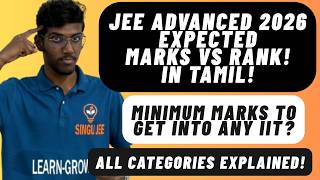 JEE Advanced 2026 Expected Marks vs Rank in Tamil | Expected Cutoff? Minimum Marks to get into IIT?!