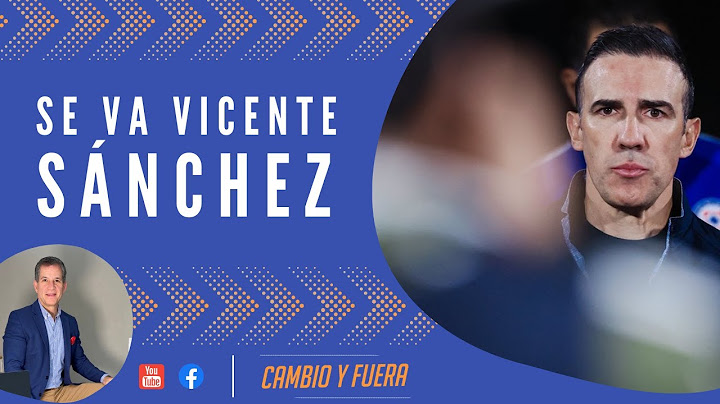Se va Vicente Sánchez