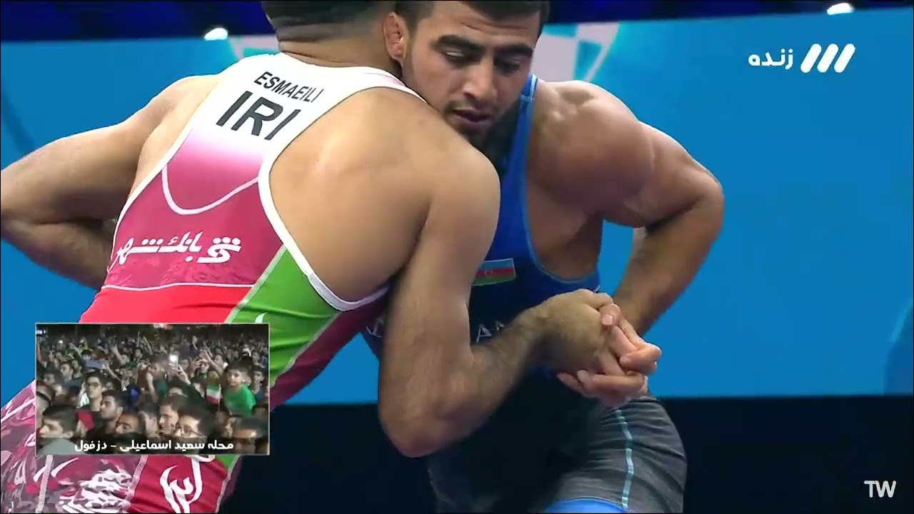 مسابقات کشتی قرنگی قهرمانی جهان | فینال سعید اسماعیلی مقابل حریف آذری حسرت جعفراف