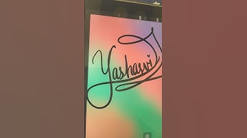 YASHASVI name signature on procreate comment your names #trending #art #uniquenames #calligraphy