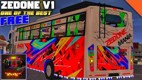 New Zedone V1 Mod For Bussid || Free Mod||Bus Simulator Indonesia || Mod First Look And Review