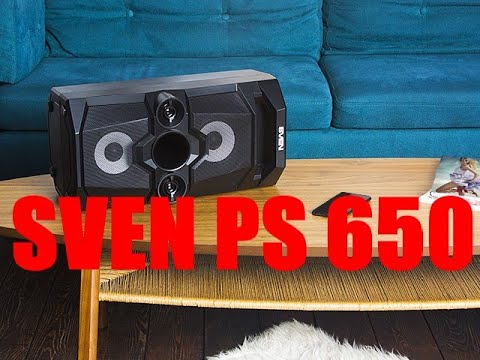 Video: Portativ Dinamiklər Sven: PS-650 Və Bluetooth Ilə Digər Simsiz Dinamiklər. Portativ Bir Audio Sistemi Seçmək