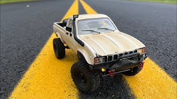 Taking my WPL C24 to the Backyard Crawler Course to do some clean up.