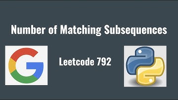 Leetcode 792. Number of Matching Subsequences