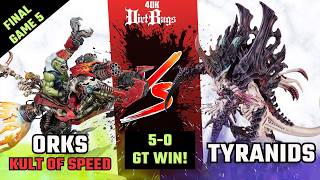 Orks GT Win Final Game 5 vs Tyranids - Kult of speed | Competitive | Warhammer 40k #40k
Competitive Warhammer 40,000 from two guys who actually win: Derek — #1 Grey Knights (2023), #1 Chaos Space Marines (2024), #1 Death Guard (2025) and the current #1 US Ork player (Top-5 StatCheck40k ELO) — and Mike Keevil, a Force Recon Marine (USMCR, Ret.). Tactics that actually win.
This is 40K Dirtbags: battle reports, List Lab (Dereks list tech), and the Recon Brief (real reconnaissance doctrine brought to the tabletop). Gritty, hard-working, no-flash — we play in the dirt and teach what wins. New video every week.
LISTS
List review-https://youtu.be/d6iZFwhqPwk
Game 1 vs CSM- https://youtu.be/kajXuHY8CgM
Game 2 vs Space Wolves-
Game 3 vs Aeldari- https://youtu.be/LBeJJ5xwguk
Game 4 vs Tau- https://youtu.be/F5l_TmOstIc
Final Game vs Nids- https://youtu.be/LW2wWixM_xc
THE DIRTBAG NATION
Website: https://40kdirtbagsLLC.com
Join the Dirtbag Nation (Patreon): https://patreon.com/user?u=85080400
Join our Discord for more content off YouTube: https://discord.gg/gzdk8KWPSm
THE BOOK — COMING JULY 2026
Warhammer, Decision Making & the Skill Loop of Mastery — the first competitive 40K strategy book ever written, by Force Recon Platoon Sergeant Michael Keevil (USMCR, Ret.). A decision-making framework forged in combat, refined in competition.
Get notified at launch: https://tabletopgamingforlife.com
MERCH
Merch Store (LIVE): https://40k-dirtbags.printify.me/products
On Discord: 40K Dice, Widgets, Poker Objective Chips, 3D-Printed Models, Stickers
SNOT GOBLIN — Full Painted Terrain: https://tinyurl.com/38343sxt
Use code DIRTBAG for 15% off
REXERS LASERS — Laser Line: https://shorturl.at/61o2g
Use code DIRTBAG for free shipping over $50
FRONTLINE GAMING (FLG)
44x60 Table: https://tinyurl.com/3pbuskbm
Terrain: https://tinyurl.com/4f73p4hv
Events: https://tinyurl.com/ym2r9jx4
TOOLS — THE KIT WE ACTUALLY USE
(Affiliate links — they support the channel at no extra cost to you.)
10th Edition Game Mat: https://amzn.to/4gsRTYM
Dice Tray / Carry Case: https://amzn.to/3NQDmfC
Rolling Cart: https://amzn.to/3ZsnHD2
Chess Clock: https://amzn.to/3FWP54Z
Digital Score Tracker: https://amzn.to/4tokhR2
Magnets — Large: https://amzn.to/40vi1ZM
Magnets — Small: https://amzn.to/3QQgE6i
Mevo Streaming Camera: https://amzn.to/3uxAeLj
Wireless Microphone: https://amzn.to/3y2WaAf
Chapters:
Intro - 0:00 - 2:30
Outro - 36:00 - end
As an Amazon Associate and partner with select vendors, 40K Dirtbags earns from qualifying purchases. Warhammer 40,000 is a trademark of Games Workshop Ltd. This is an independent fan channel, not affiliated with or endorsed by Games Workshop.
#Warhammer40k #Warhammer40000 #Competitive40k #40k #BattleReport #WarhammerCommunity #TabletopGaming Orks GT Win Final Game 5 vs Tyranids - Kult of speed | Competitive | Warhammer 40k #40k