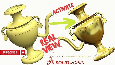 How to Activate REAL-VIEW GRAPHICS in SOLIDWORKS 2024 (Latest 2024) 100% Working