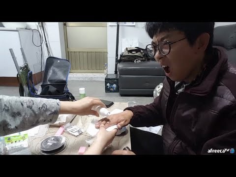 추자도..<strong>돌돔바늘</strong> 만들다......다쳐서 보건소 갔다왔어요..ㅠㅠ (fishing)