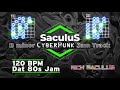 B minor - Cyberpunk Backing Track -  Dat80sJam  -120bpm