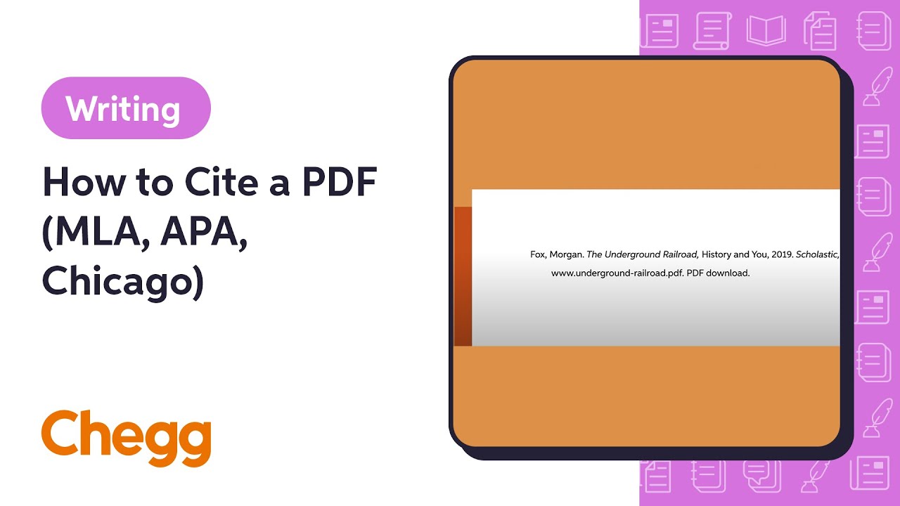 How to Cite a PDF  Citation Machine