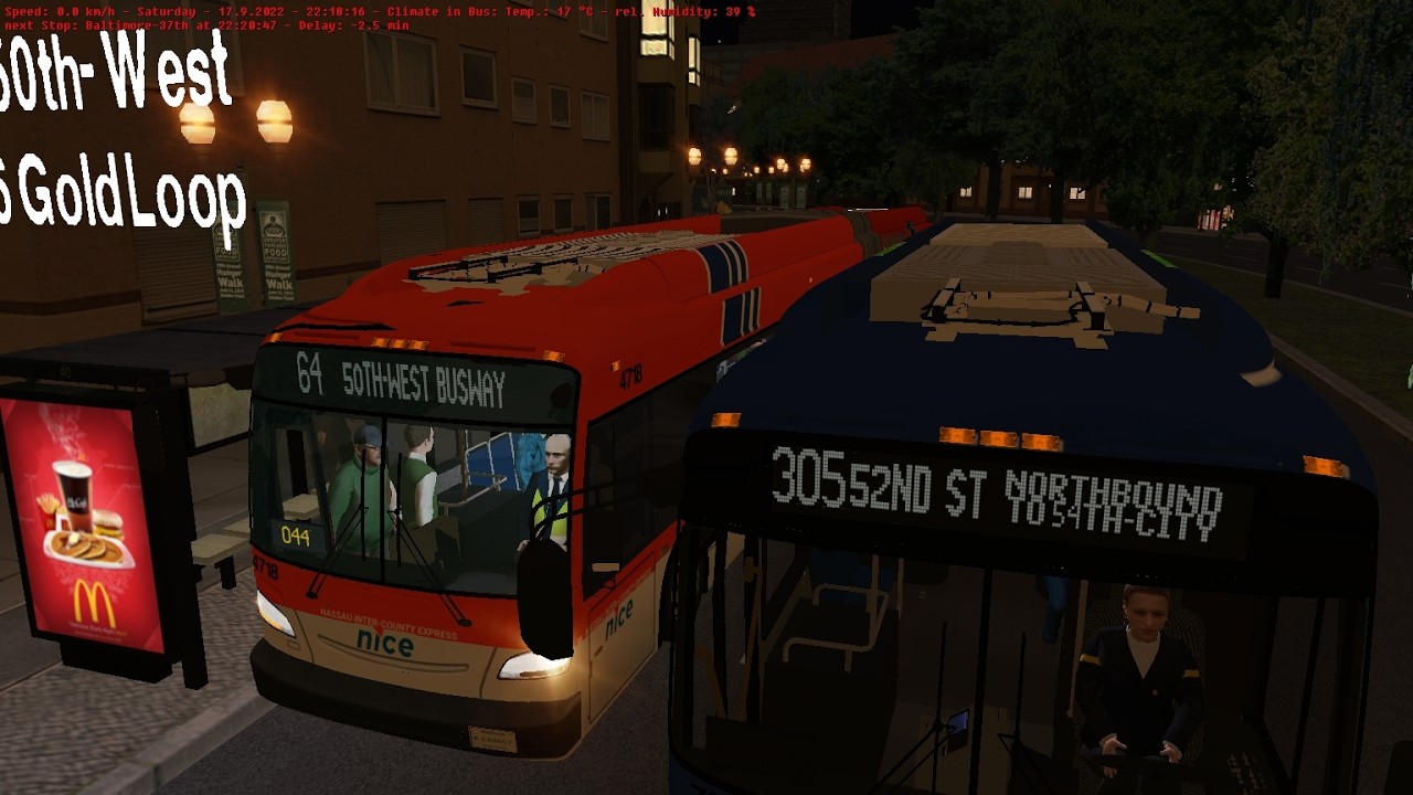 OMSI 2 Cayuga (NICE)  ROUTE 64 TO 50th-West