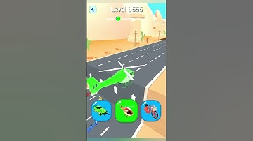 Shape shifting2 game level #3555     hyper casual game #shapeshifting  #gameplay #gaming #shortvideo