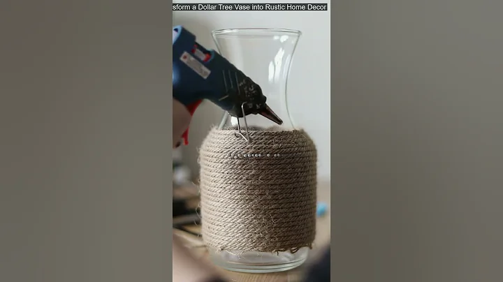Transform a Dollar Tree Vase into Rustic Home Decor