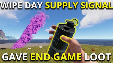 WIPE DAY SUPPLY SIGNAL GAVE ME END GAME LOOT! -  Rust Solo Survival Gameplay 1/7