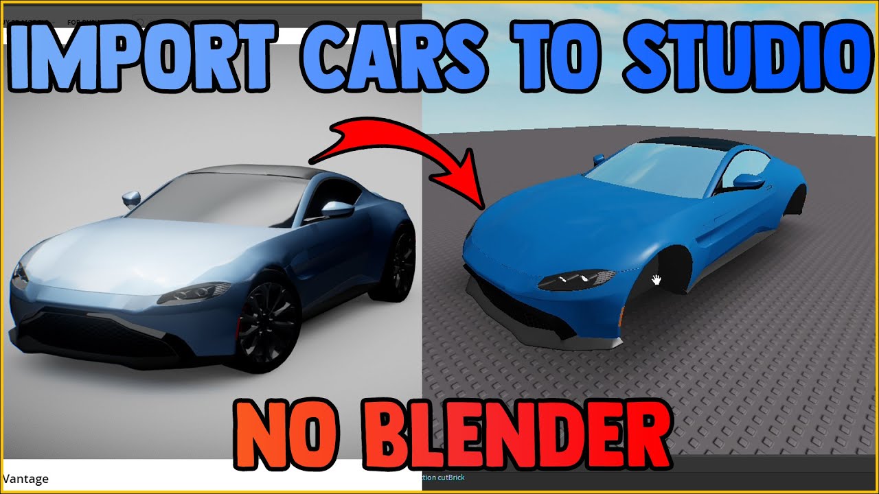 How to Import Vehicles into Roblox Studio No Blender - YouTube