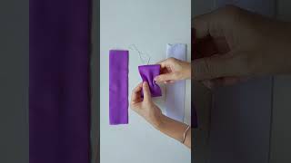 Fabric bow diy | how to make bow scrunchie #shorts #diy #handmade #sewing