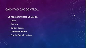 Sử dụng Label, Textbox Control.
