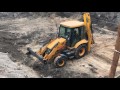 Jcb 3cx вывоз грунта из котлована