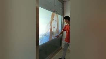 Glass Rear Projection   Finger touch interaction   2mm accurancy