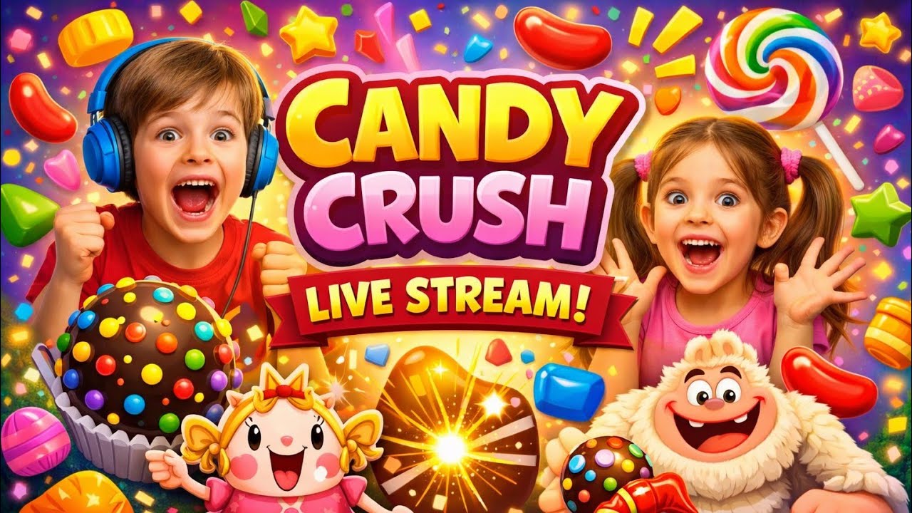 🍭 Candy Crush LIVE 🍬 Kids Fun Gameplay | Crazy Candy Blast!