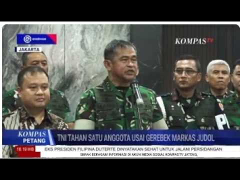 TNI Tahan Satu Anggota Usai Gerebek Markas Judol di Kompleks KPAD