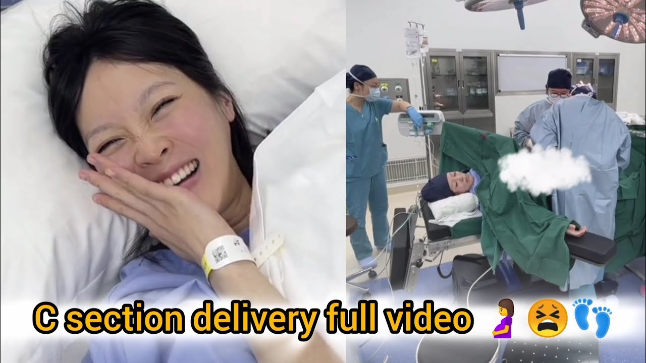 C section delivery full video 🤰📸 🩸