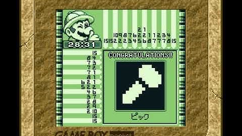 "Picross 2" Music : 6 - Puzzle Solved