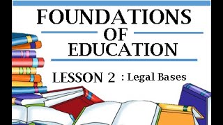 LESSON 2: Legal Basis - FOE Finals