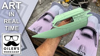 Art In Real Time Ep33 Alien Outpost Miniature Diorama Scratch Build