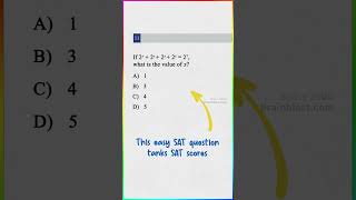 This easy SAT question tanks SAT scores.. This easy SAT question tanks SAT scores..